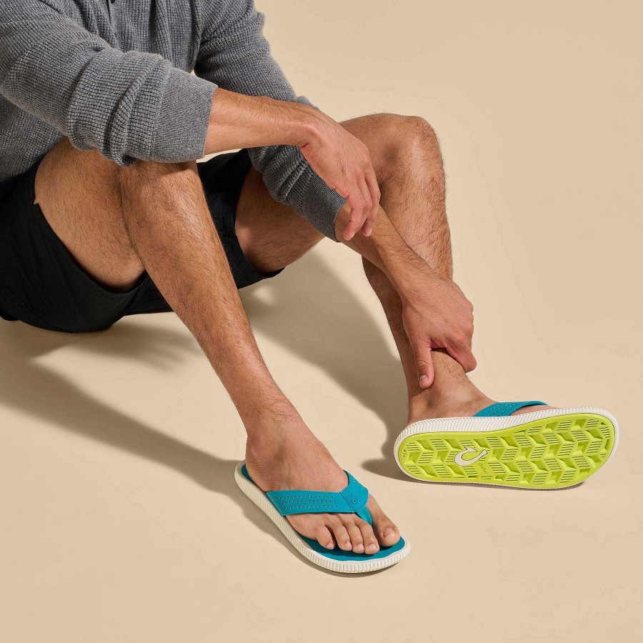 Men OluKai | Ulele Men'S Water-Ready Beach Sandals