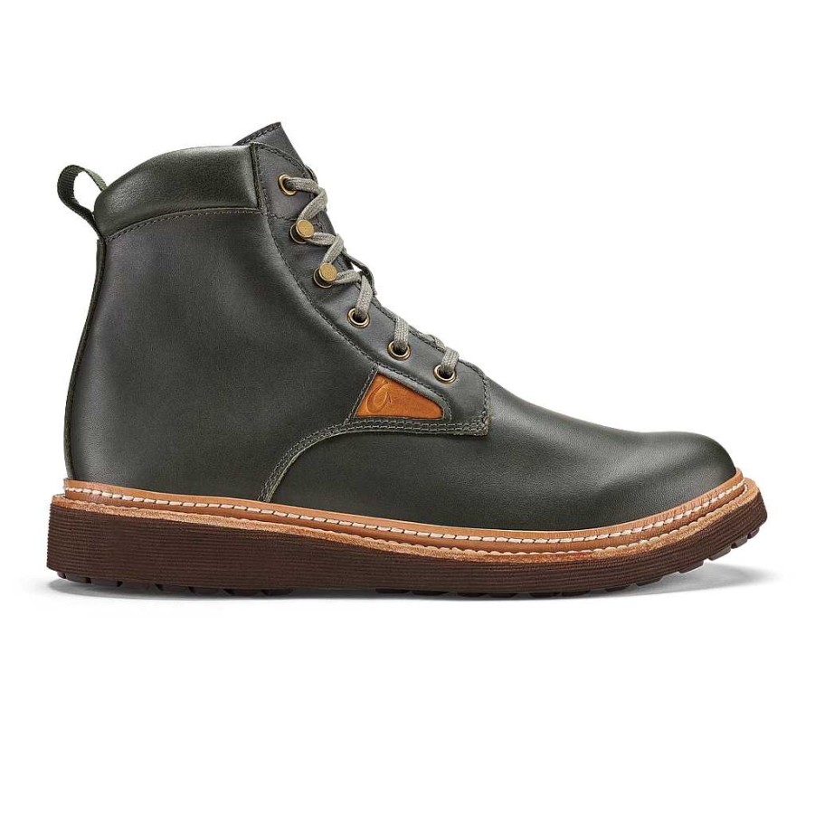 Men OluKai | Kilakila Men'S Waterproof Leather Boots