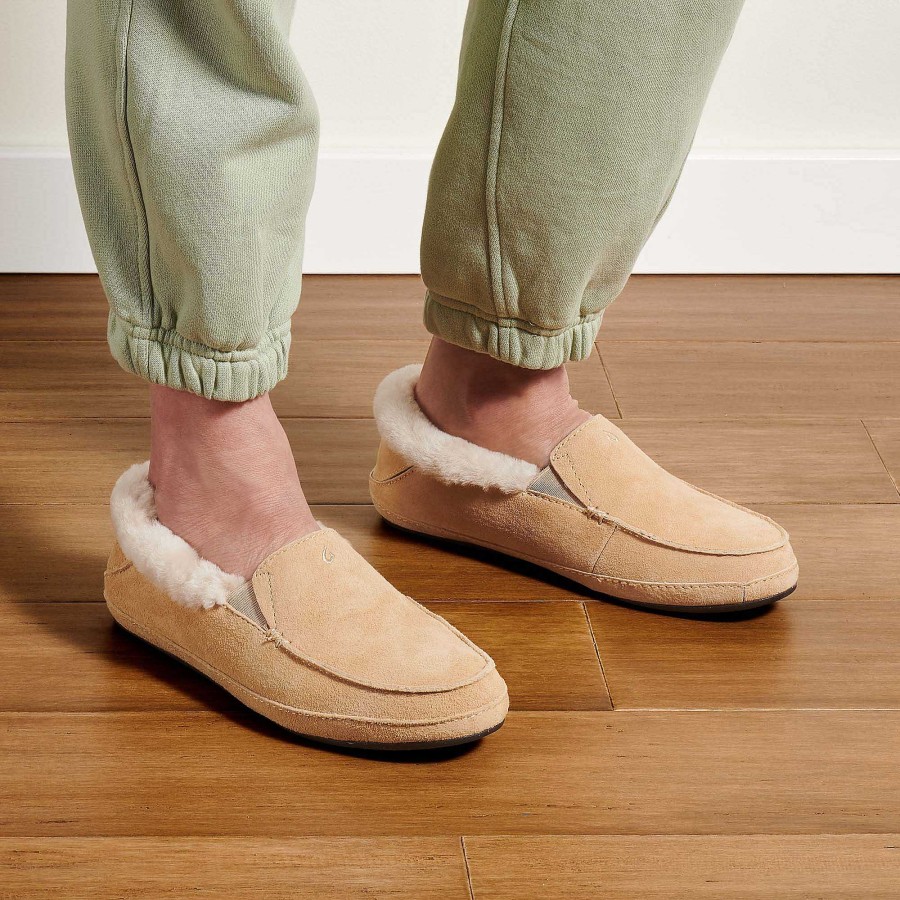 Women OluKai | Ku'Una Women'S Plush Moccasin Slippers