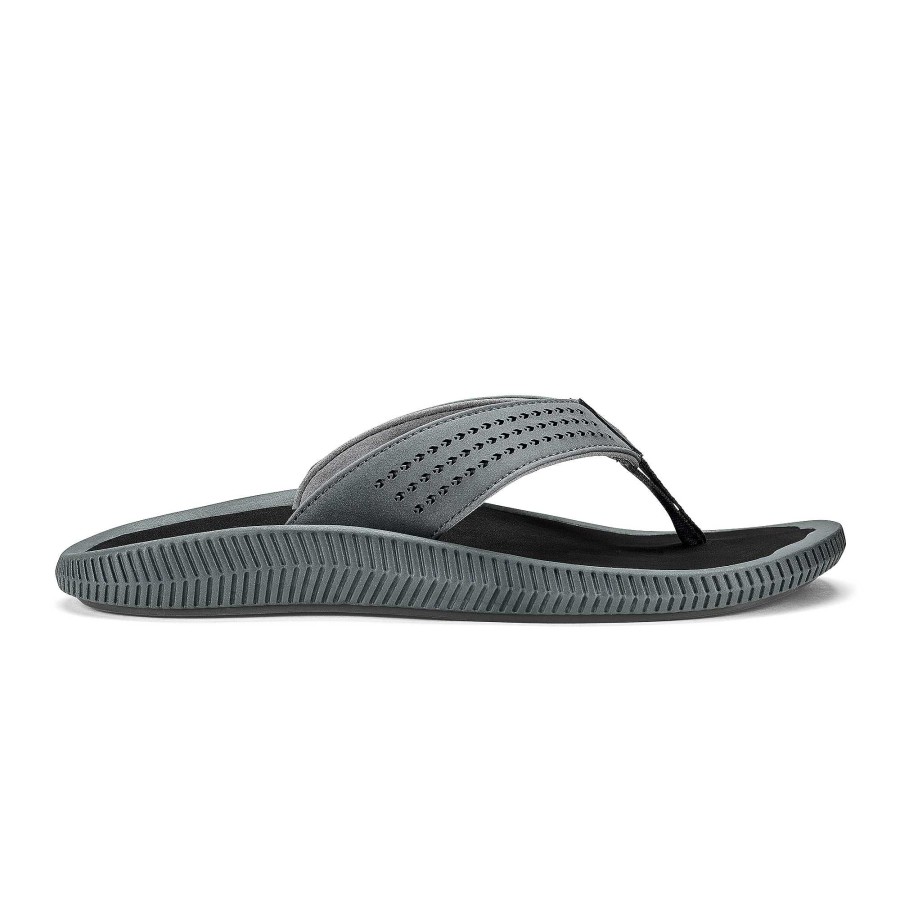 Men OluKai | Ulele Men'S Water-Ready Beach Sandals