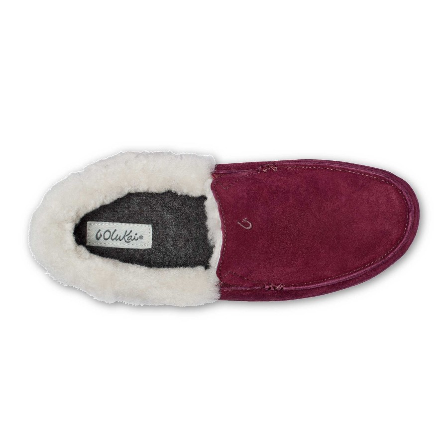 Women OluKai | Ku'Una Women'S Plush Moccasin Slippers