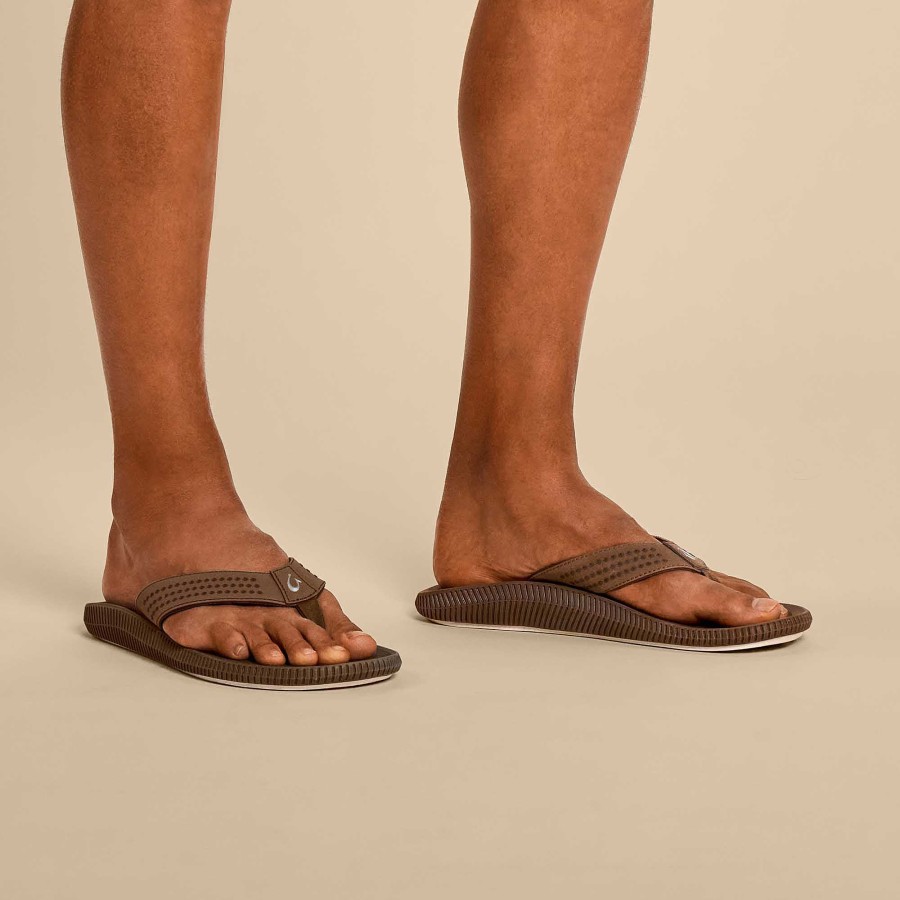 Men OluKai | Ulele Men'S Water-Ready Beach Sandals