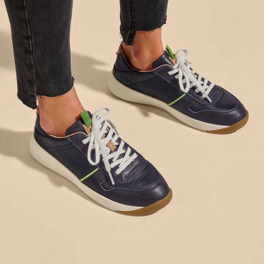 Women OluKai | Kaulele Women'S Leather Sneakers