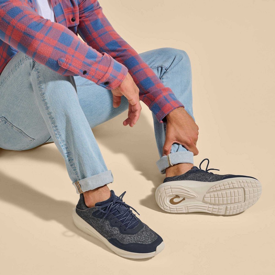 Men OluKai | Koheo Hulu Men'S Wool Sneakers