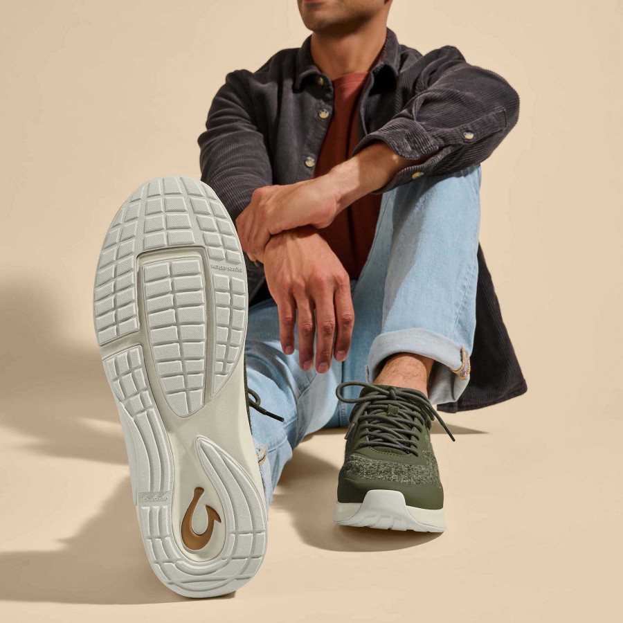 Men OluKai | Koheo Hulu Men'S Wool Sneakers