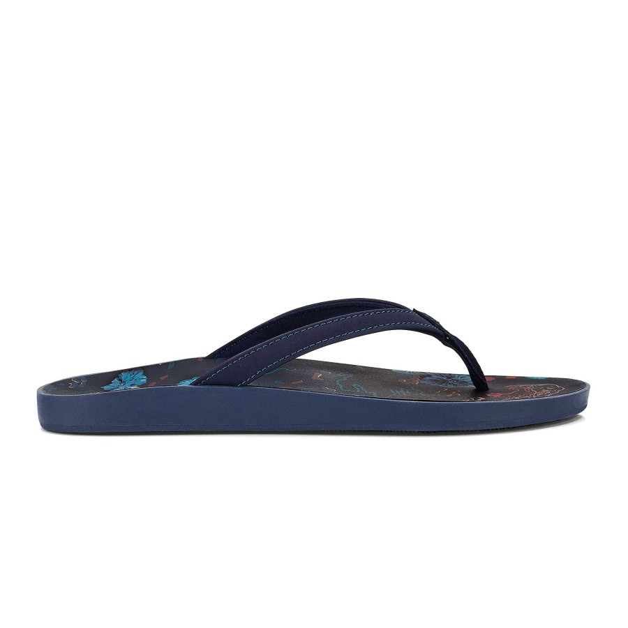 Women OluKai | Puawe Women'S Cushioned Beach Sandals