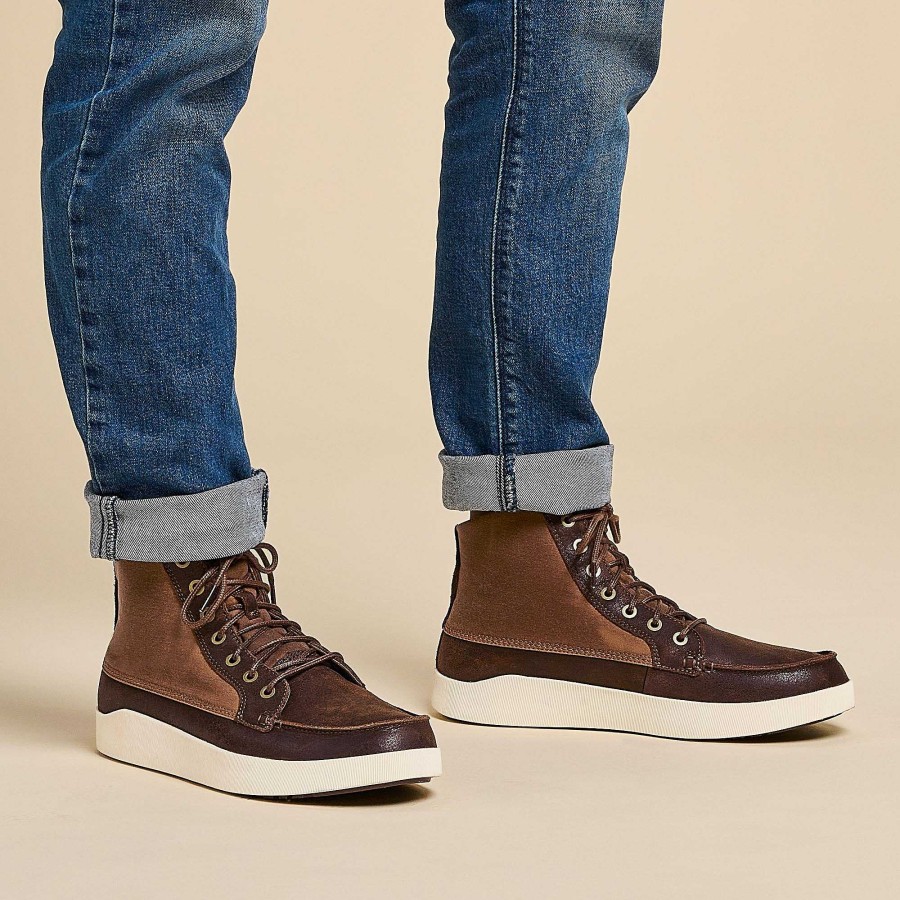 Men OluKai | Molina Men'S Durable Leather Boots