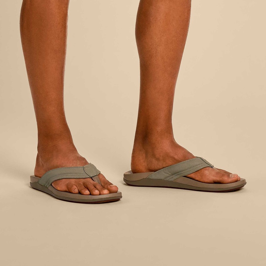 Men OluKai | Maha Men'S Recovery Sandals