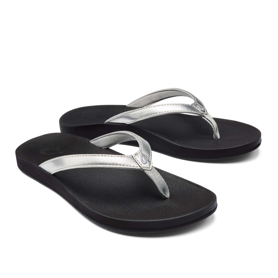 Women OluKai | Puawe Women'S Cushioned Beach Sandals