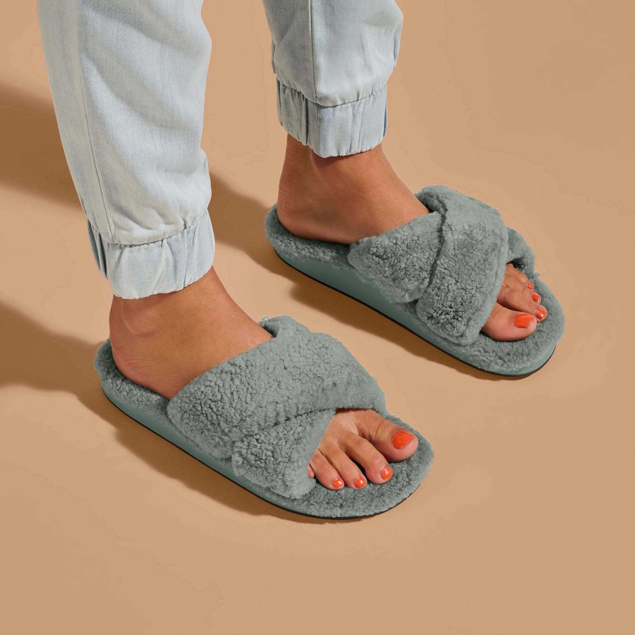 Women OluKai | Hila Heu Women'S Cozy Slipper Sandals