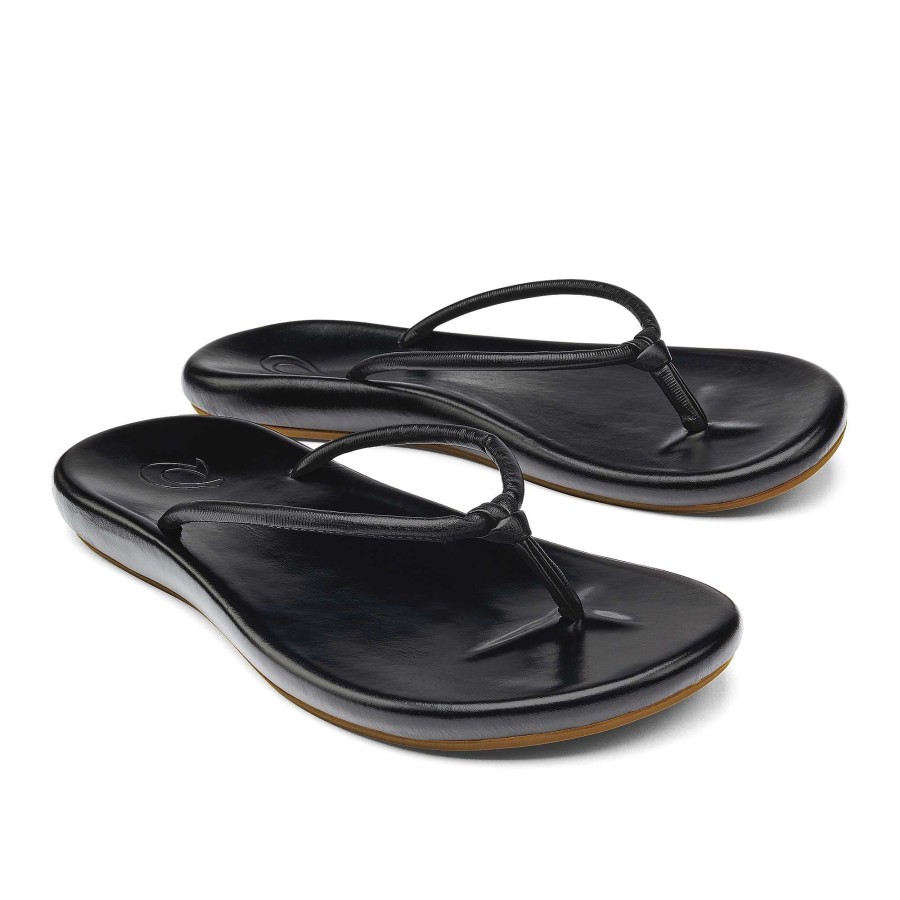 Women OluKai | Huawai Women'S Versatile Leather Sandals