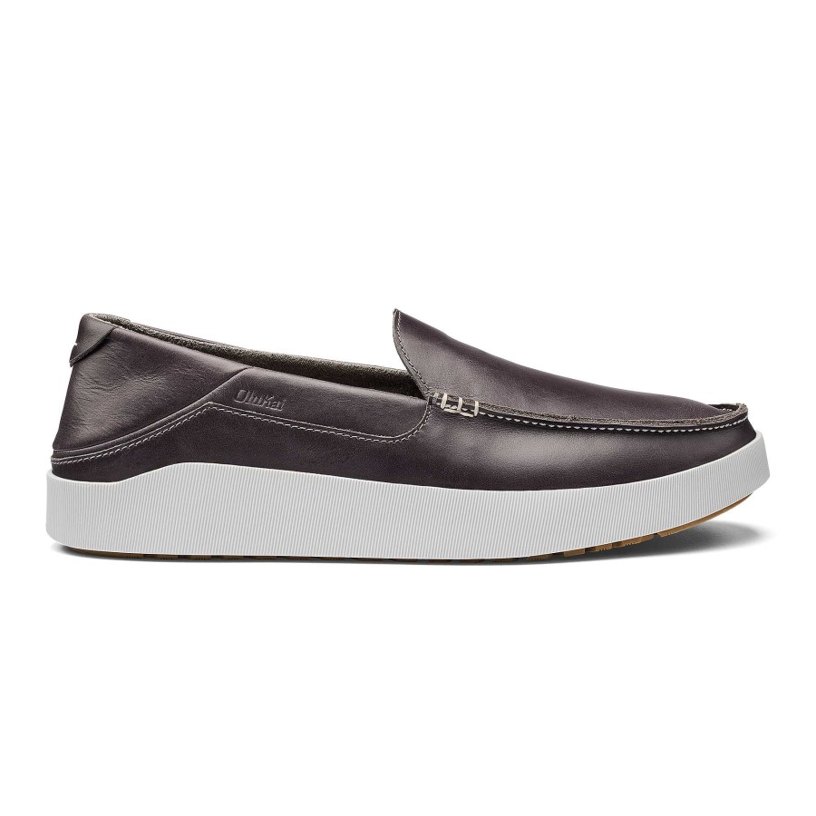 Men OluKai | Kou Men'S Upscale Leather Loafers