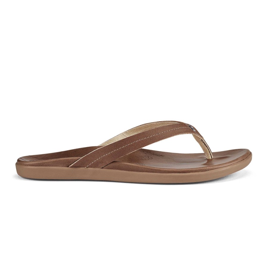 Women OluKai | Honu Women'S Leather Beach Sandals