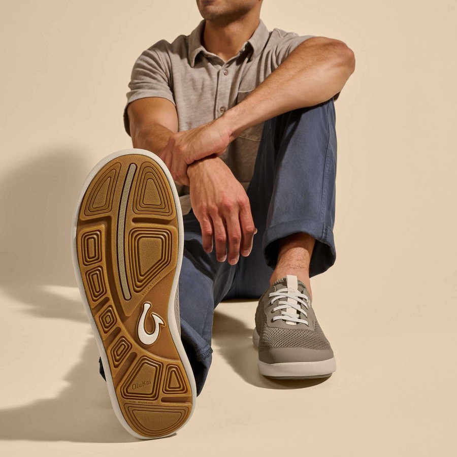 Men OluKai | Moku Pae Men'S Breathable Boat Shoes