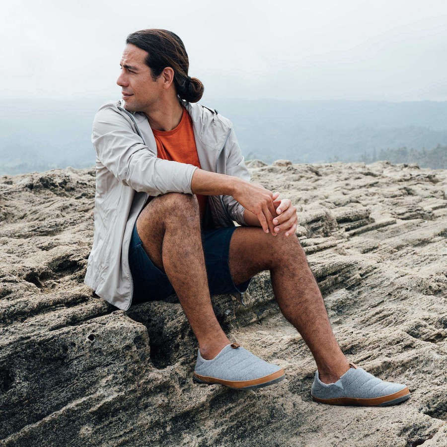 Men OluKai | Mahana Men'S Heathered Cotton Slippers