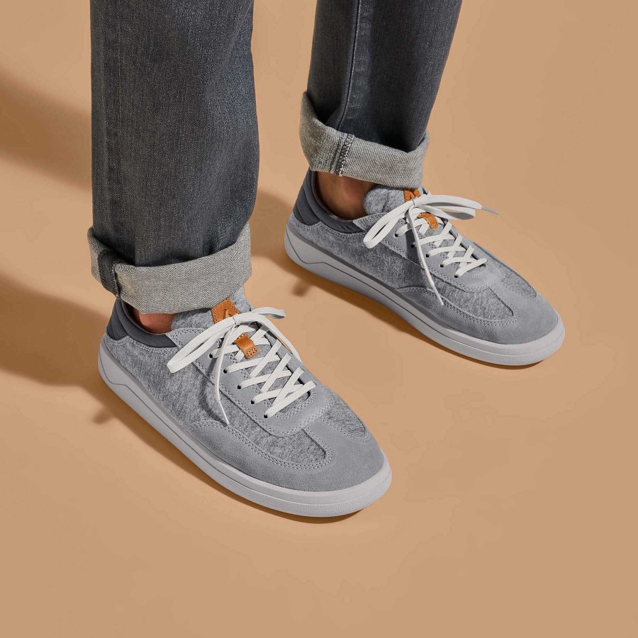 Men OluKai | Puliki Men'S Cotton Court Sneakers