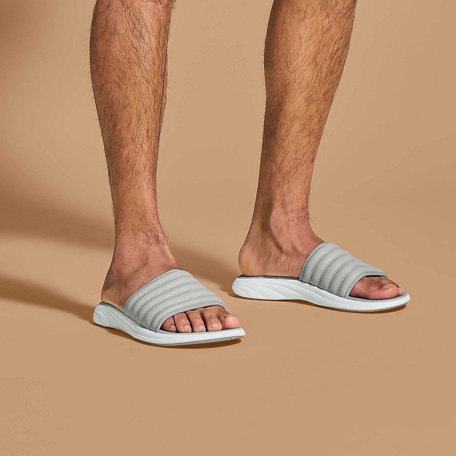 Men OluKai | Komo Slide Men'S Beach Slide Sandals