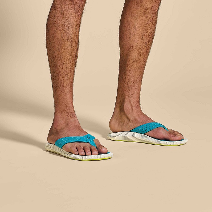 Men OluKai | Ulele Men'S Water-Ready Beach Sandals