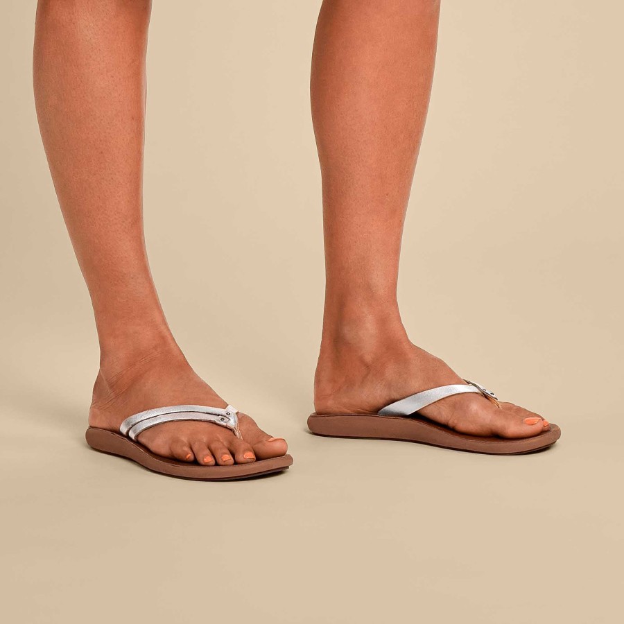 Women OluKai | Kapehe Luana Women'S Leather Beach Sandals