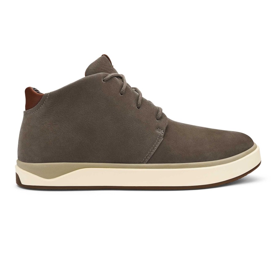 Men OluKai | Papaku 'Ili Men'S Nubuck Leather Boots